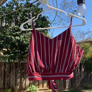 Striped crop top